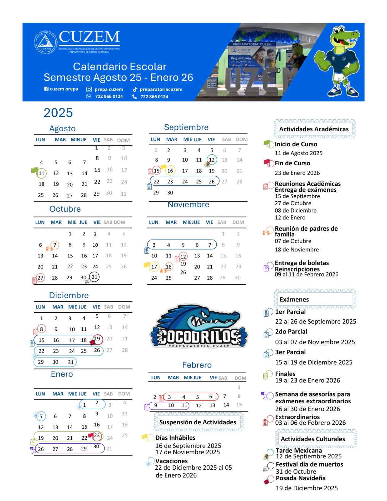 Calendario de Cursos